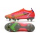 Nike Mercurial Vapor XIV Elite SG Pro Carmesi Plateado Metalizado