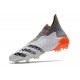 Botas de Fútbol adidas Predator Freak FG Blanco Hierro Metálico Rojo Solar