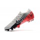 Botas de Fútbol Nike Mercurial Vapor XIII Elite FG Neymar Cromado Negro Rojo