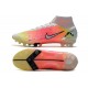 Nike Mercurial Superfly 8 Elite AG Blanco Negro Metálico Plateado