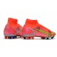 Nike Mercurial Superfly 8 Elite AG Carmesi Plateado Metalizado