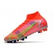 Nike Mercurial Superfly 8 Elite AG Carmesi Plateado Metalizado