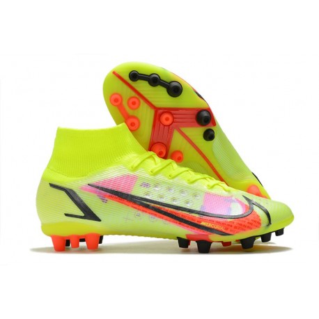 Nike Mercurial Superfly 8 Elite AG Volt Carmesí Negro