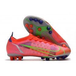 Nike Mercurial Vapor XIV Elite AG PRO Carmesi Plateado Metalizado