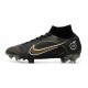 Nike Mercurial Superfly VIII Elite DF FG Negro Dorado Metalizado Plateado Metalizado