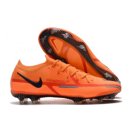 Bota Nike Phantom GT2 Elite FG Láser Naranja Negro Total Naranja