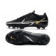 Bota Nike Phantom GT2 Elite FG Negro Gris Metálico Dorado Metalizado