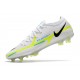 Bota Nike Phantom GT2 Elite FG Blanco Negro Azul