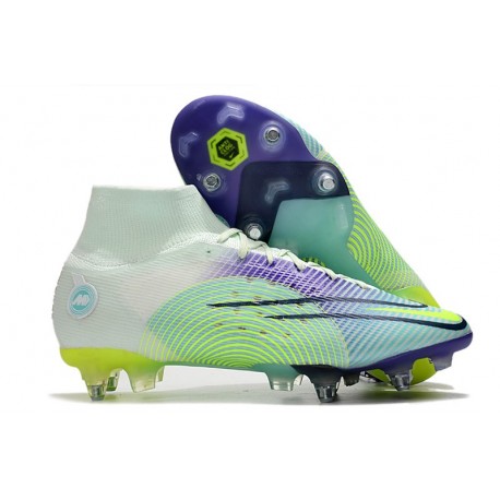 Nike Mercurial Superfly 8 Elite SG Dream Speed Barely Verde Volt Morado Eléctrico