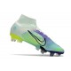 Nike Mercurial Superfly 8 Elite SG Dream Speed Barely Verde Volt Morado Eléctrico