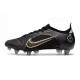 Nike Mercurial Vapor XIV Elite SG Pro Negro Dorado Metalizado Plateado Metalizado