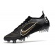 Nike Mercurial Vapor XIV Elite SG Pro Negro Dorado Metalizado Plateado Metalizado