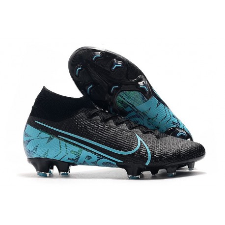 Nike Mercurial Superfly 7 Elite FG Botas de fútbol Negro Azul