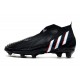 Tacos de Futbol adidas Predator Edge+ FG Negro Blanco Rojo