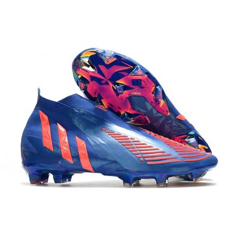 Tacos de Futbol adidas Predator Edge+ FG Hi Res Azul Turbo Hi Res Azul