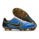 Nike Botas Hombre Tiempo Legend 9 Elite FG Azul Negro