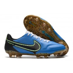 Nike Botas Hombre Tiempo Legend 9 Elite FG Azul Negro