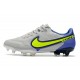 Nike Botas Hombre Tiempo Legend 9 Elite FG Gris Niebla Volt Zafiro