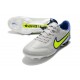 Nike Botas Hombre Tiempo Legend 9 Elite FG Gris Niebla Volt Zafiro