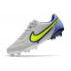 Nike Botas Hombre Tiempo Legend 9 Elite FG Gris Niebla Volt Zafiro