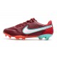 Nike Botas Hombre Tiempo Legend 9 Elite FG Rojo Blanco Mystic Hibiscus