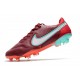 Nike Botas Hombre Tiempo Legend 9 Elite FG Rojo Blanco Mystic Hibiscus