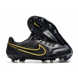 Nike Botas Hombre Tiempo Legend 9 Elite FG Negro Oro