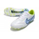 Nike Botas Hombre Tiempo Legend 9 Elite FG Blanco Azul