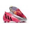 Tacos de Futbol adidas Predator Edge+ FG Solar Rosa Negro Blanco