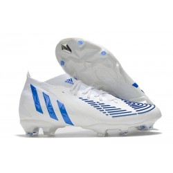 adidas Predator Edge.1 FG Bota Blanco Hi Res Azul