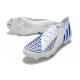 adidas Predator Edge.1 FG Bota Blanco Hi Res Azul