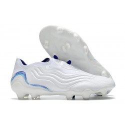 Bota de Fútbol adidas Copa Sense+ FG Blanco Hi Res Azul Legacy Indigo