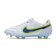 Nike Botas Hombre Tiempo Legend 9 Elite FG Blanco Azul