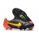 Nike Botas Hombre Tiempo Legend 9 Elite FG Negro Amarillo Rojo