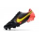 Nike Botas Hombre Tiempo Legend 9 Elite FG Negro Amarillo Rojo