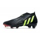 Tacos de Futbol adidas Predator Edge+ FG Negro Verde