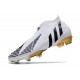 Tacos de Futbol adidas Predator Edge+ FG Blanco Negro Oro