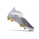 Tacos de Futbol adidas Predator Edge+ FG Blanco Negro Oro