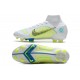 Nike Mercurial Superfly VIII Elite DF FG Blanco Amarillo Azul