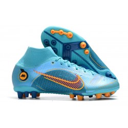 Nike Mercurial Superfly 8 Elite AG Azul Láser Naranja Marina