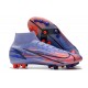 Nike Mercurial Superfly 8 Elite AG Mbappe Lila Claro Plateado Metalizado