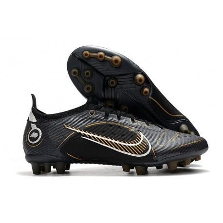 Nike Mercurial Vapor XIV Elite AG PRO Negro Dorado Metalizado Plateado Metalizado