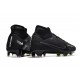 Nike Zoom Mercurial Superfly IX Elite FG Negro DK Gris Humo Cumbre Blanco Voltio