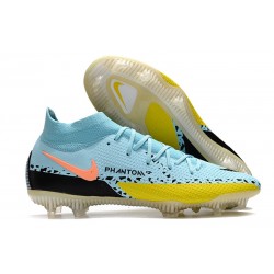 Nike Phantom GT II Elite DF FG Hielo Glaciar Negro Amarillo Strike