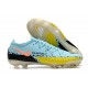 Bota Nike Phantom GT2 Elite FG Hielo Glaciar Negro Amarillo Strike