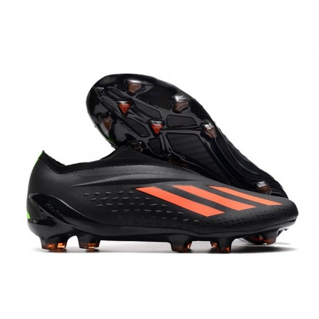 Bota de fútbol adidas X Speedportal+ FG Negro Rojo Solar Verde