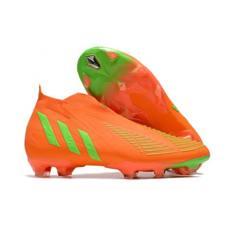 Tacos de Futbol adidas Predator Edge+ FG Rojo Team Solar Verde Negro