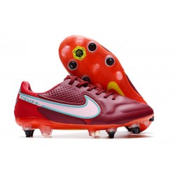 Nike Tiempo Legend 9 Elite SG-PRO AC Rojo Blanco Mystic Hibiscus