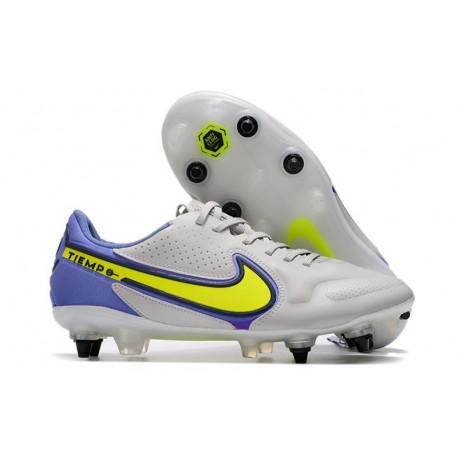 Nike Tiempo Legend 9 Elite SG-PRO AC Gris Niebla Volt Zafiro