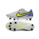 Nike Tiempo Legend 9 Elite SG-PRO AC Gris Niebla Volt Zafiro